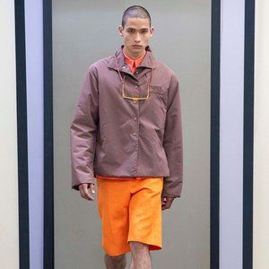 Maison Kitsune Large High Waist Bermuda Shorts